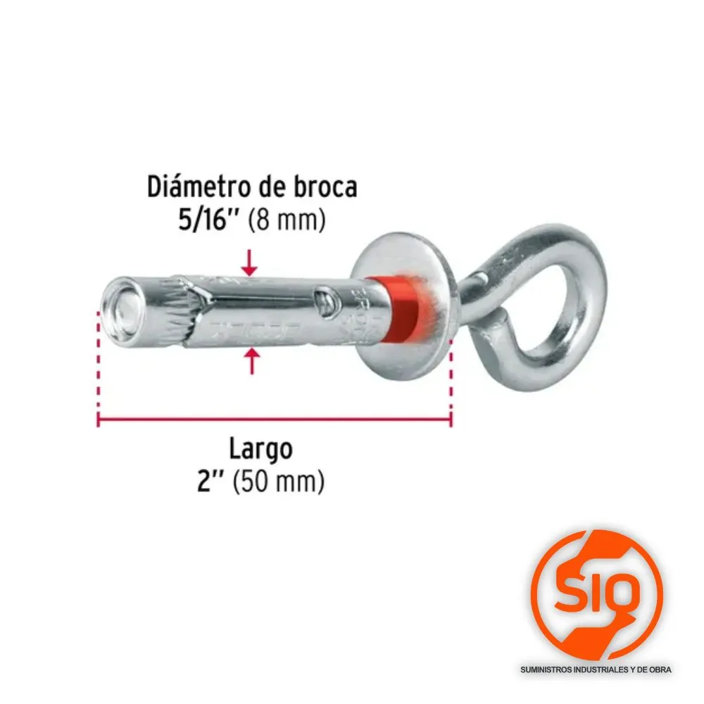 FIERO ARMELLA ABIERTA TIPO TARUGO 5/16 - BOLSA 4 PZ 47564