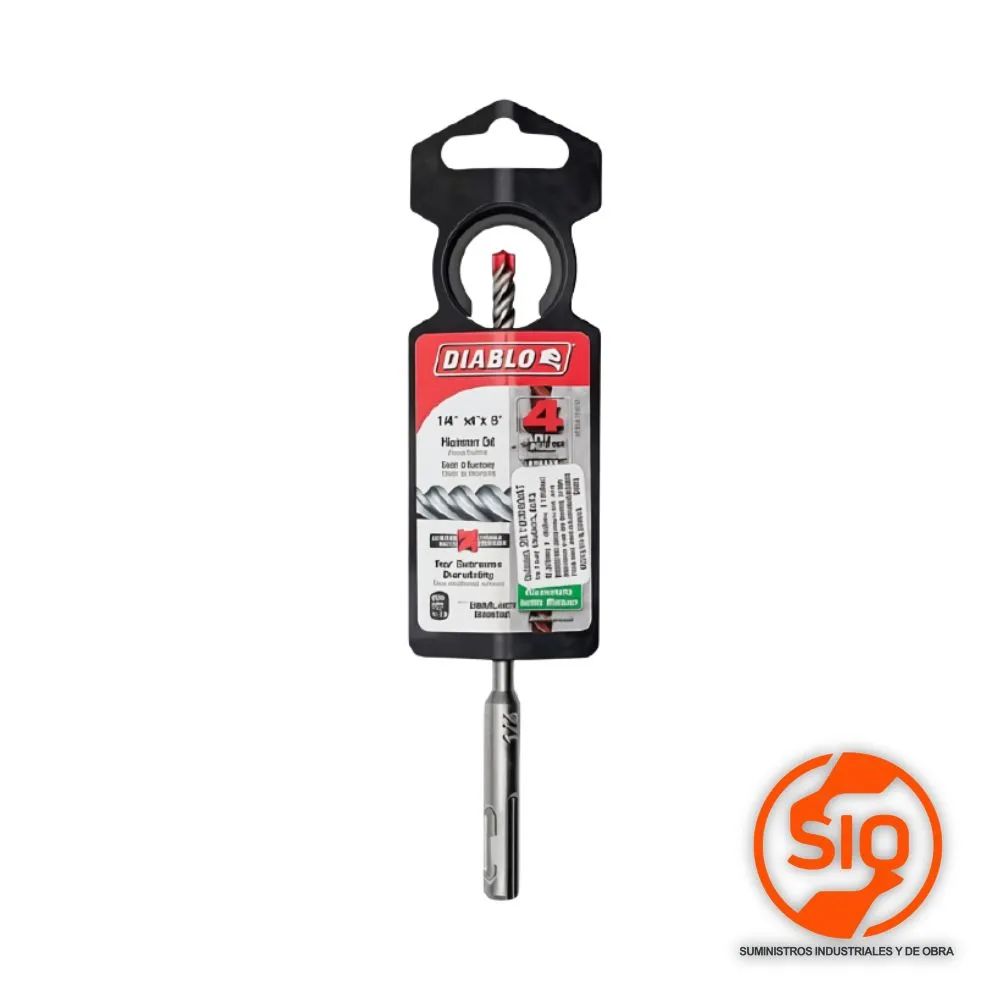 DIABLO BROCA 1/4 X 4 SDS PLUS 4 CUTTER 2610055587