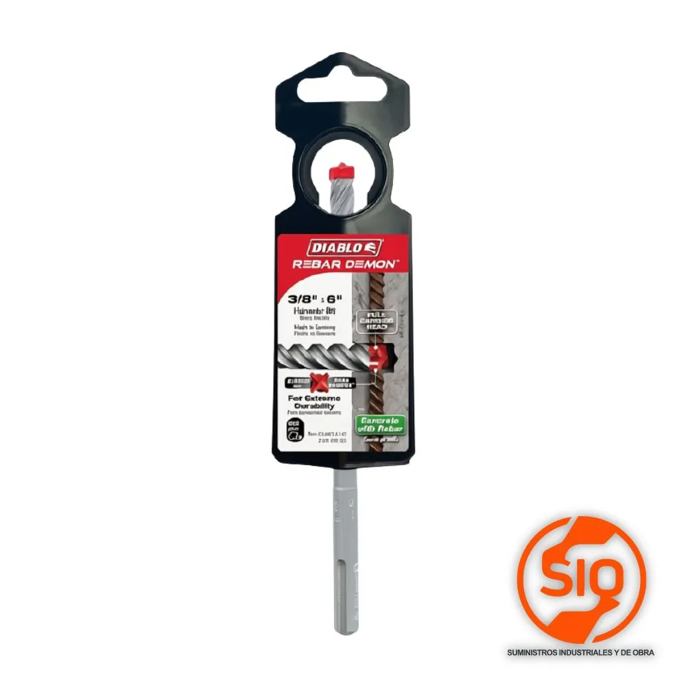 DIABLO BROCA 3/8 X 4 SDS PLUS 4 CUTTER 2610055591