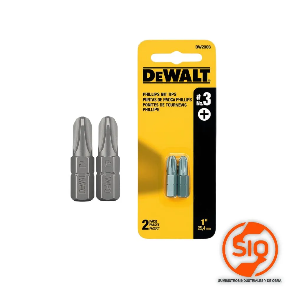 DEWALT PUNTA PH3 X 1 PULG - 2PZ DW2003