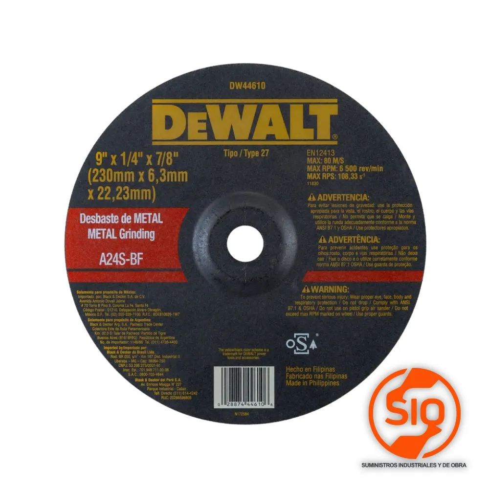DEWALT DISCO 9 PARA PULIR DW44610-PH