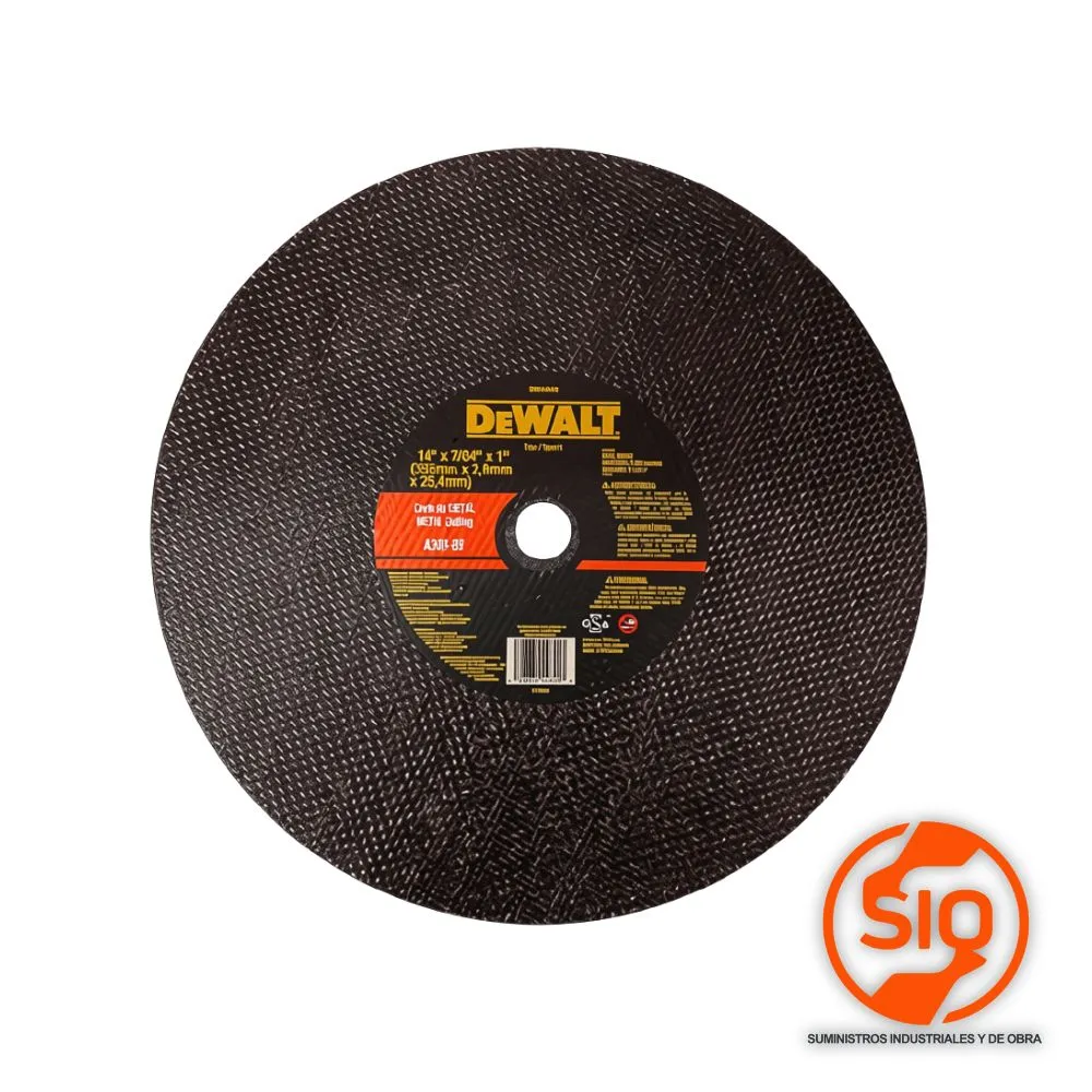 DEWALT DISCO 14 X 7/64 CORTE METAL PARA TRONZADORA DW44640-PH