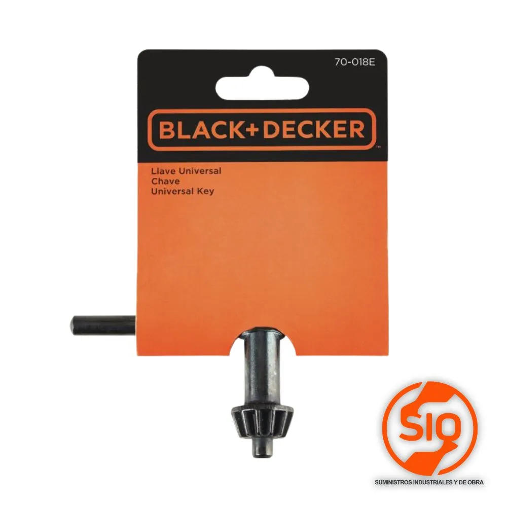 [70-018E] BLACK AND DECKER LLAVE PARA BARRENO UNIVERSAL 70-018E