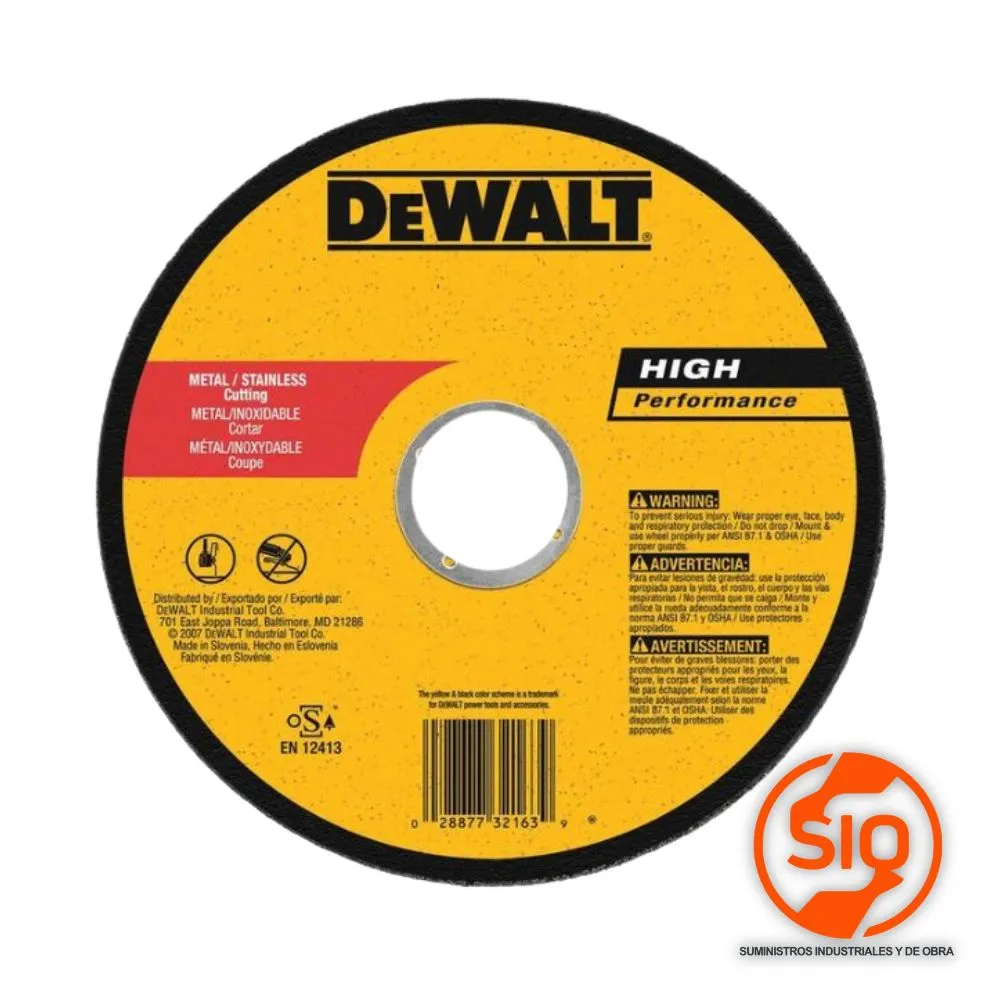 DEWALT DISCO 7 CORTE METAL DW8065