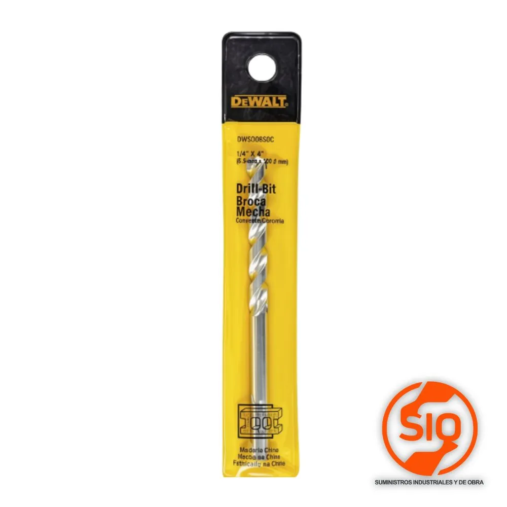 [DW530650C] DEWALT BROCA 1/4 X 4 PARA CONCRETO DW530650C