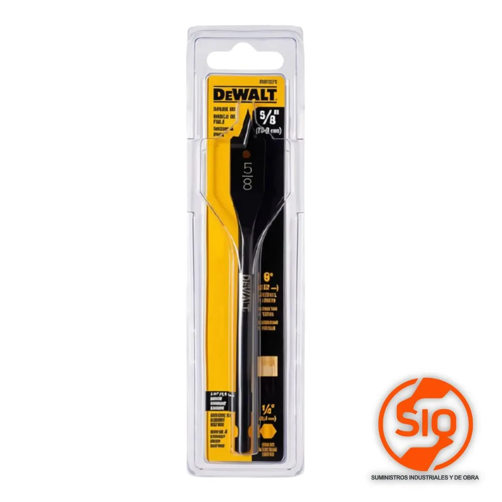 [DW1576] DEWALT BROCA PALETA 5/8 PULG SOLO MADERA DW1576 Y