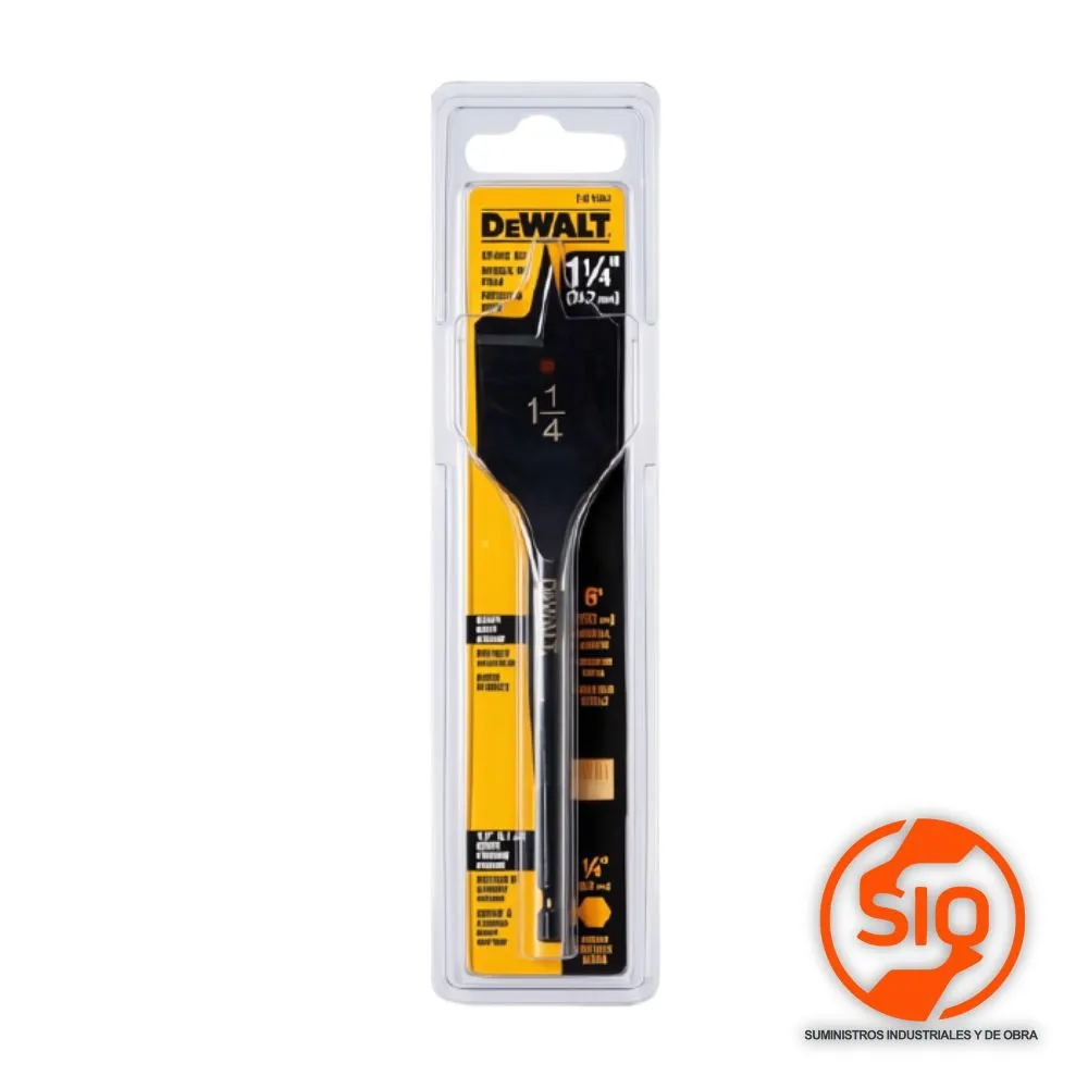 [DW1584] DEWALT BROCA PALETA 1-1/4 PULG SOLO MADERA DW1584 Y