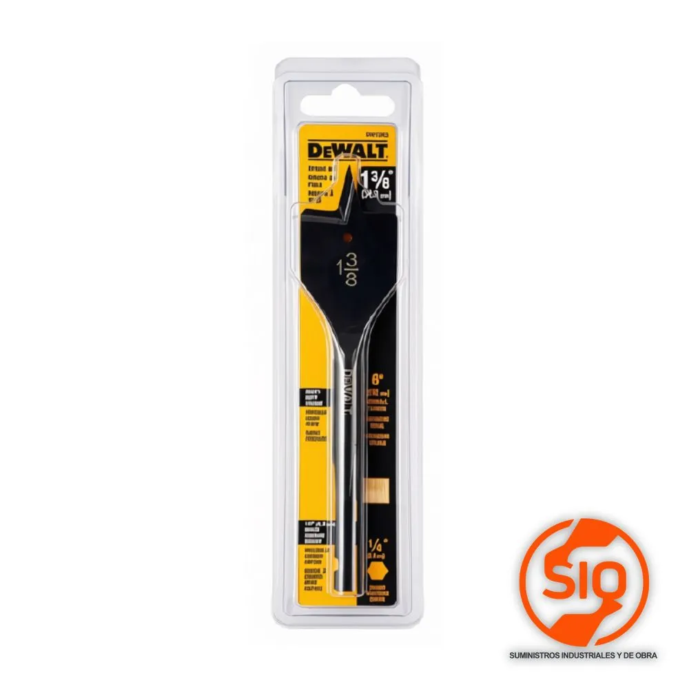 [DW1585] DEWALT BROCA PALETA 1-3/8 PUGL SOLO MADERA DW1585 Y