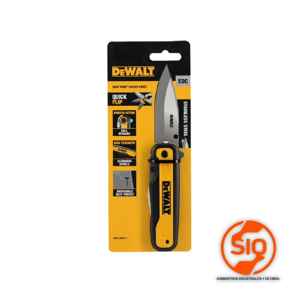 DEWALT NAVAJA DE BOLSILLO PLEGABLE 3.3PULG DWHT10993