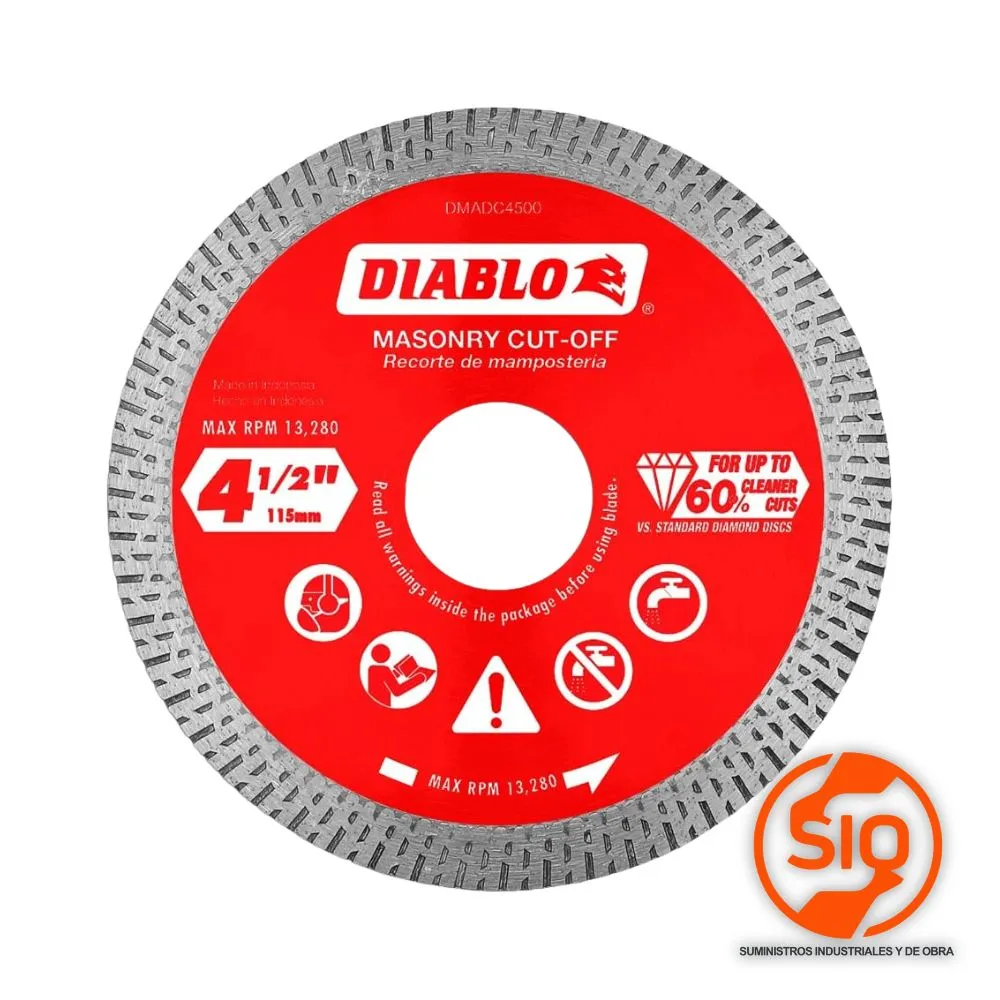 [DMADC0450] DIABLO DISCO CONTINUO DE DIAMANTE 4 1/2 DMADC0450