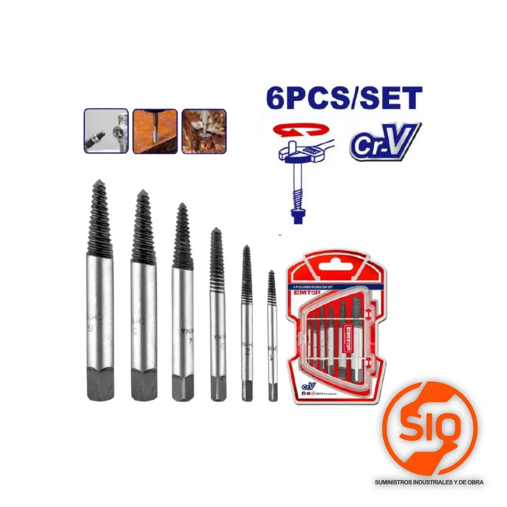 EMTOP EXTRACTOR DE TORNILLO 6PZ ESES2006