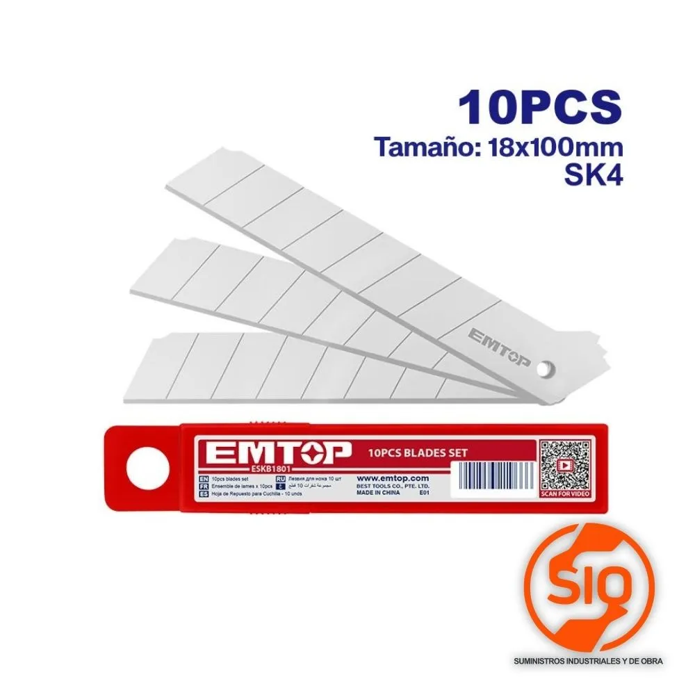 EMTOP REPUESTO PARA CUTTER 10PZ ESKB1801