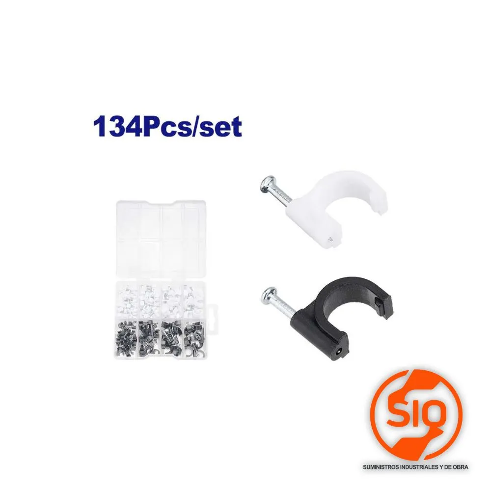 EMTOP BLISTER DE GRAPA PARA CABLE DE 5,6,8 Y 10MM 134PZ EMFQAB01