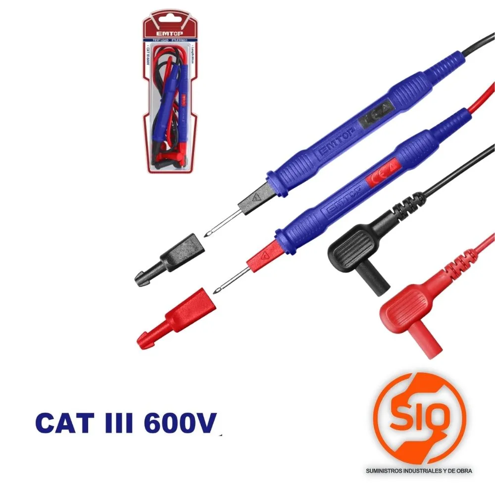 [ETLE30851] EMTOP REPUESTO PARA MULTIMETRO 600V 80CM ETLE30851