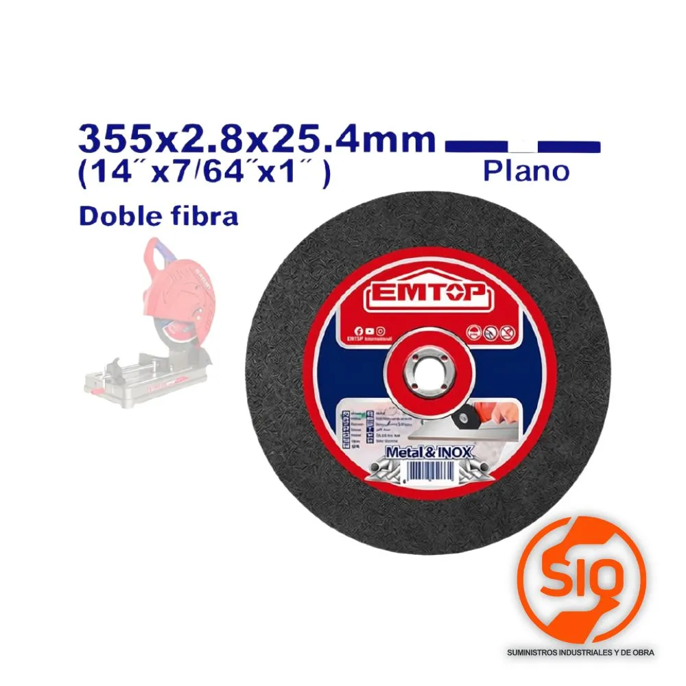 EMTOP DISCO 14 X 7/64 CORTE METAL PARA TRONZADORA EACD283551