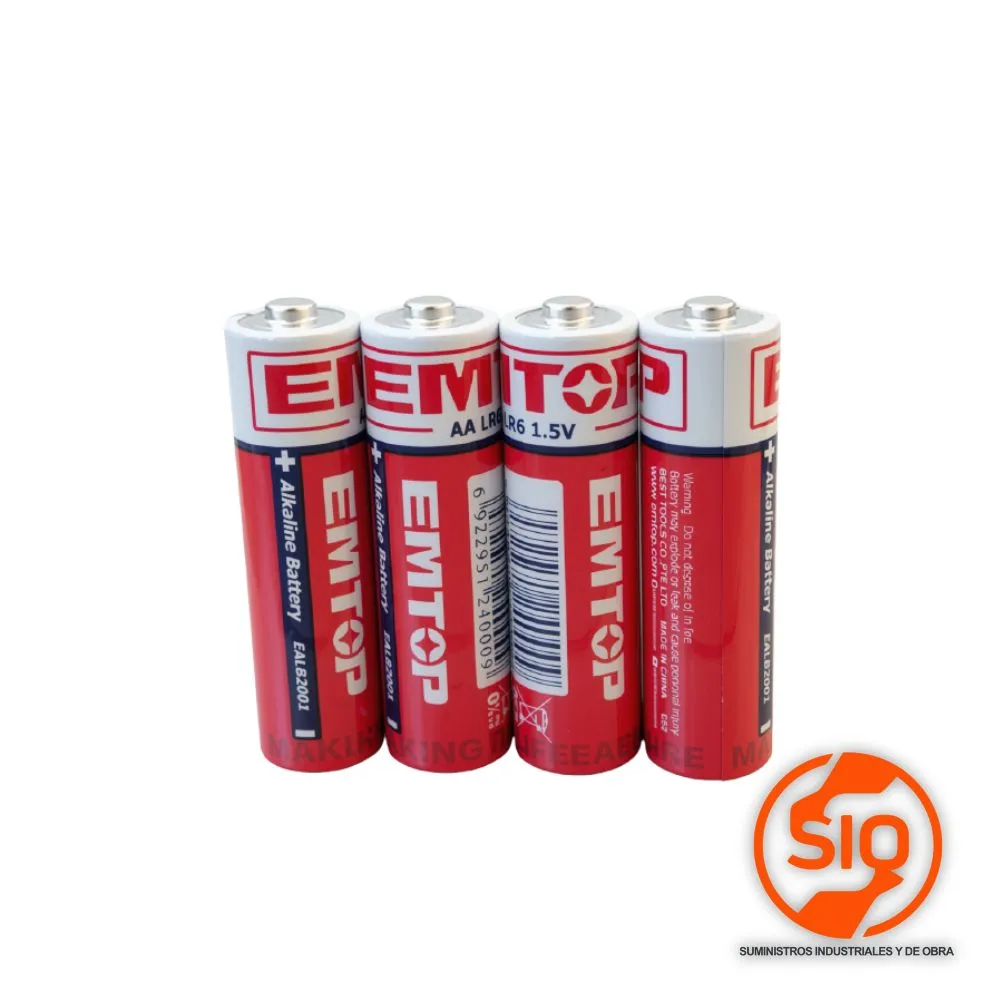 EMTOP BATERIA AA ALCALINAS EALB2001