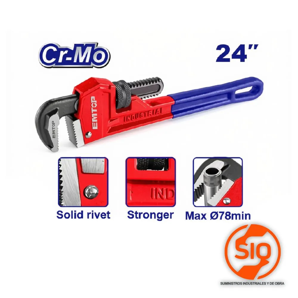 EMTOP LLAVE DE TUBO STILSON 24 PULG (TUBO 2-1/2) EPWH2401