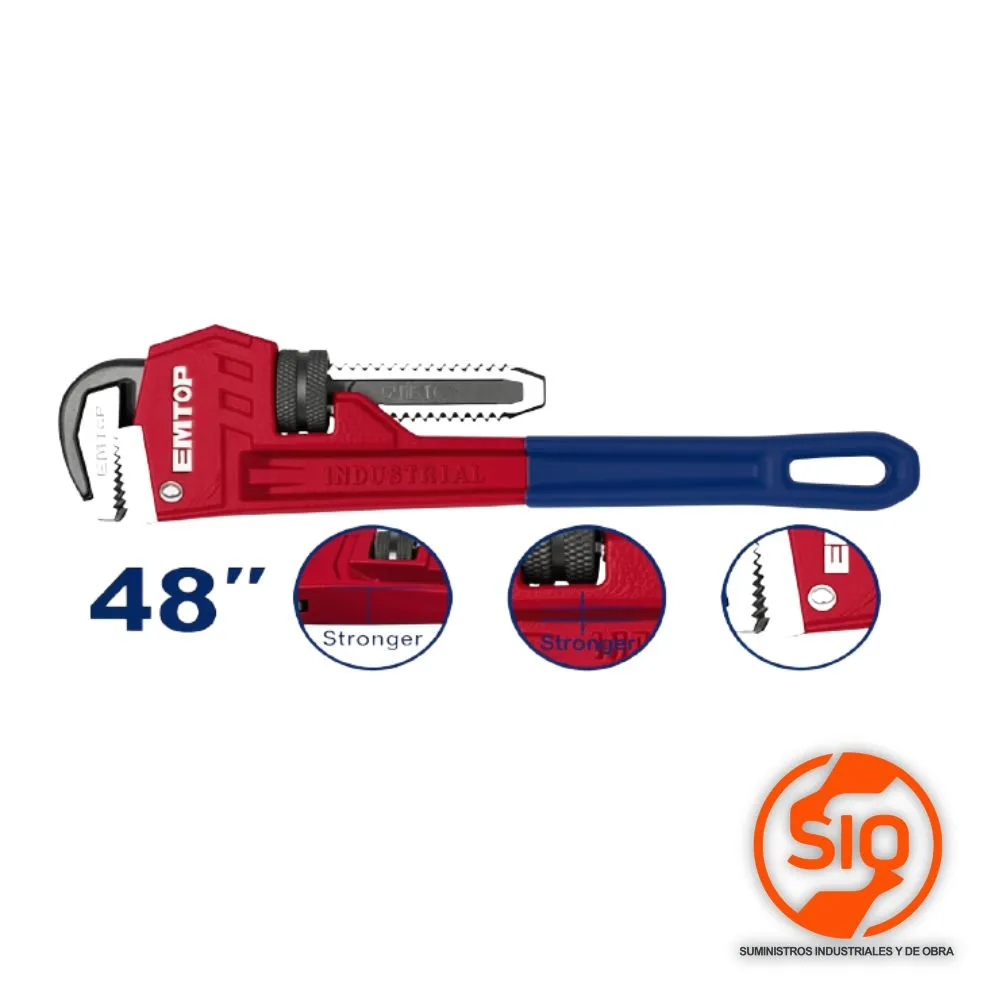 EMTOP LLAVE DE TUBO STILSON 48 PULG EPWH4801