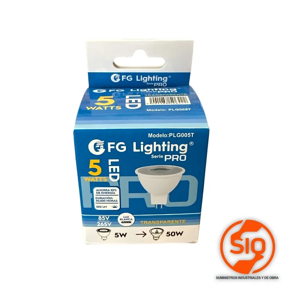 FG OJO DE BUEY 5W LUZ BLANCA TRANSPARENTE PLG005T