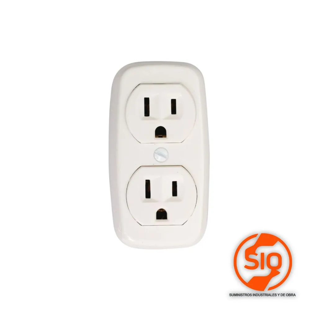 EAGLE TOMACORRIENTE SOBREPONER BLANCO TOM01420