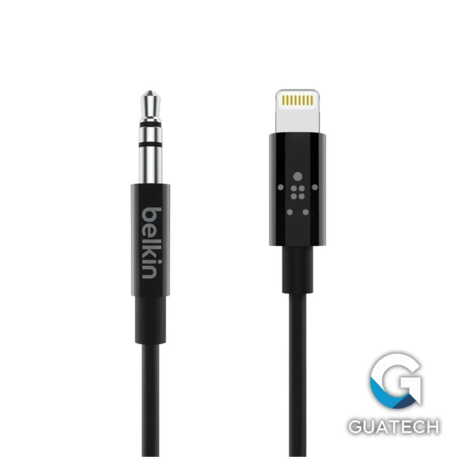 [AV10172BT03BLK] BELKIN CABLE LIGHTNING A AUDIO 3.5MM 0.9M AV10172BT03BLK