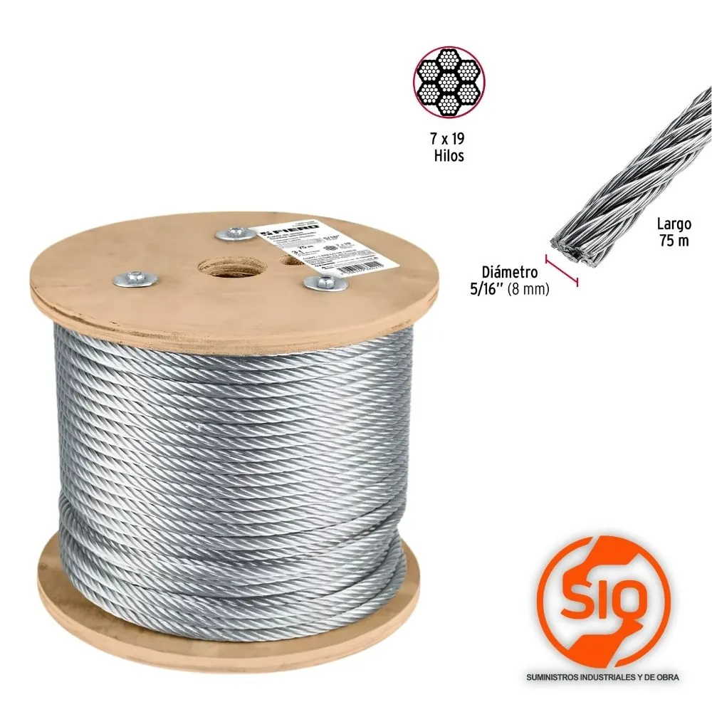[48816] FIERO METRO DE CABLE FLEXIBLE 5/16 PLG 48816