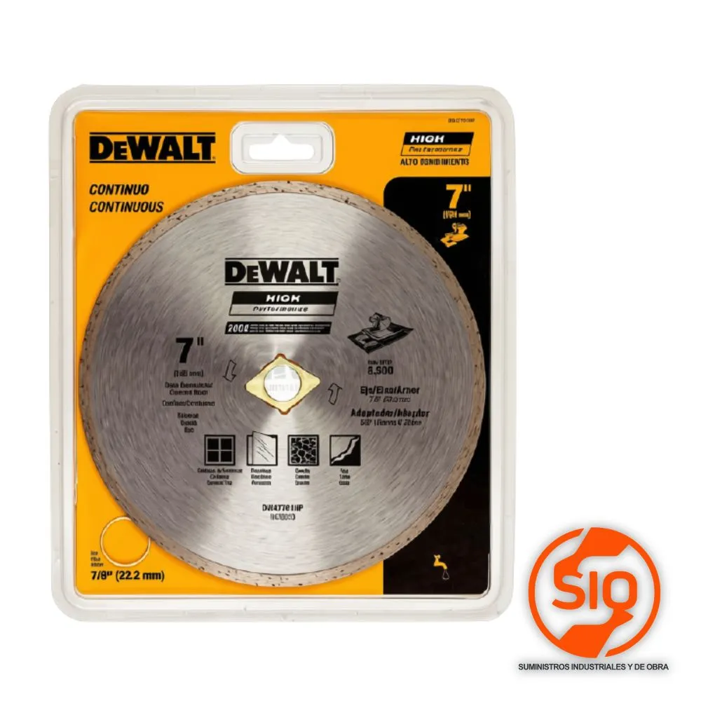 DEWALT DISCO 7 CONTINUO PARA CONCRETO DW47701HP