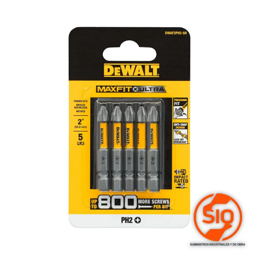 DEWALT PUNTA PH2 MAXFIT 5PZ DWAF2PH2-5H