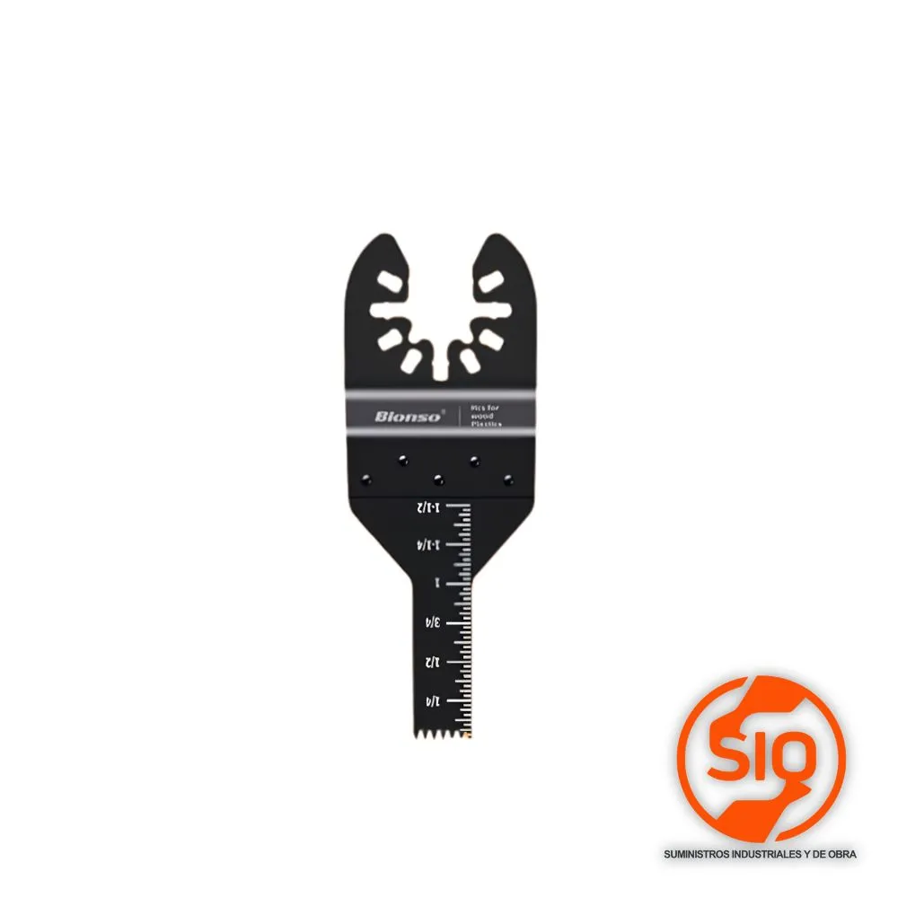 BIONSO CUCHILLA PLASTICO MADERA 10MM RECTA PARA MULTITOOL OSCILADORA