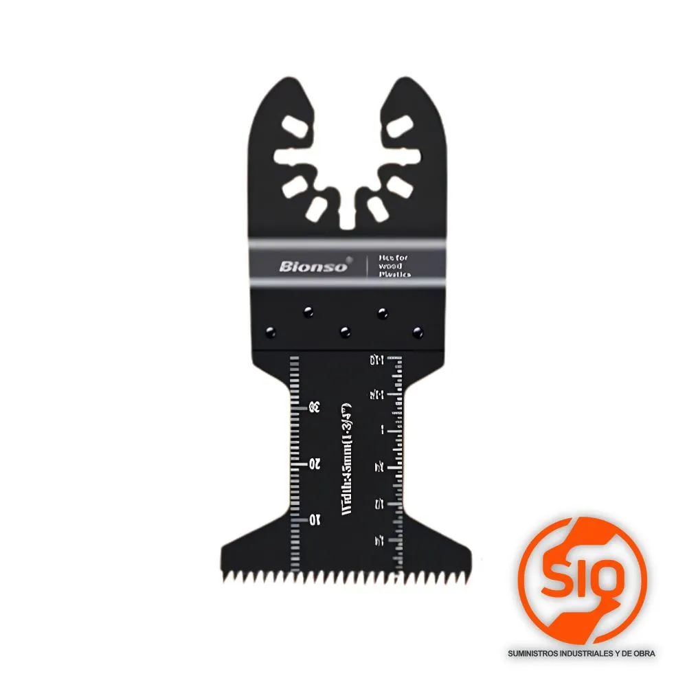 BIONSO CUCHILLA MADERA METAL 45MM RECTA PARA MULTITOOL OSCILADORA