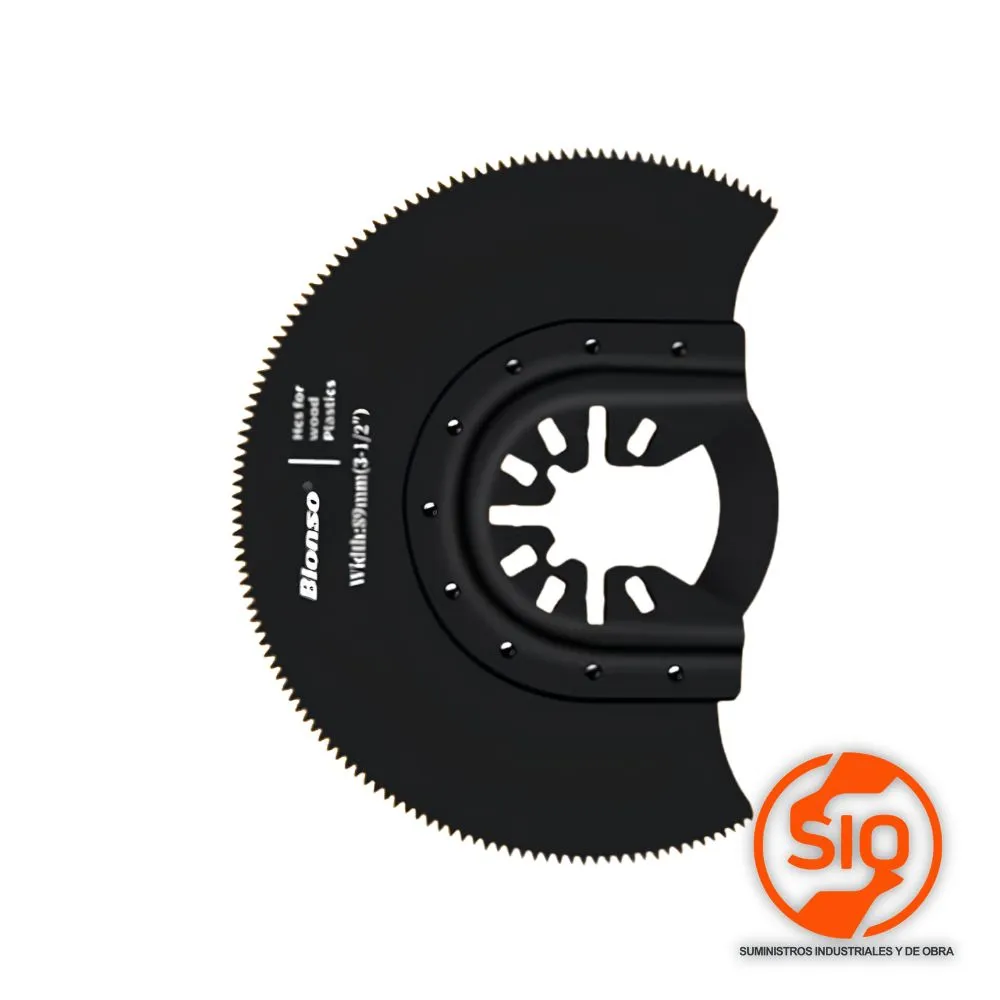 BIONSO CUCHILLA PLASTICO MADERA 89MM CIRCULAR PARA MULTITOOL OSCILADORA