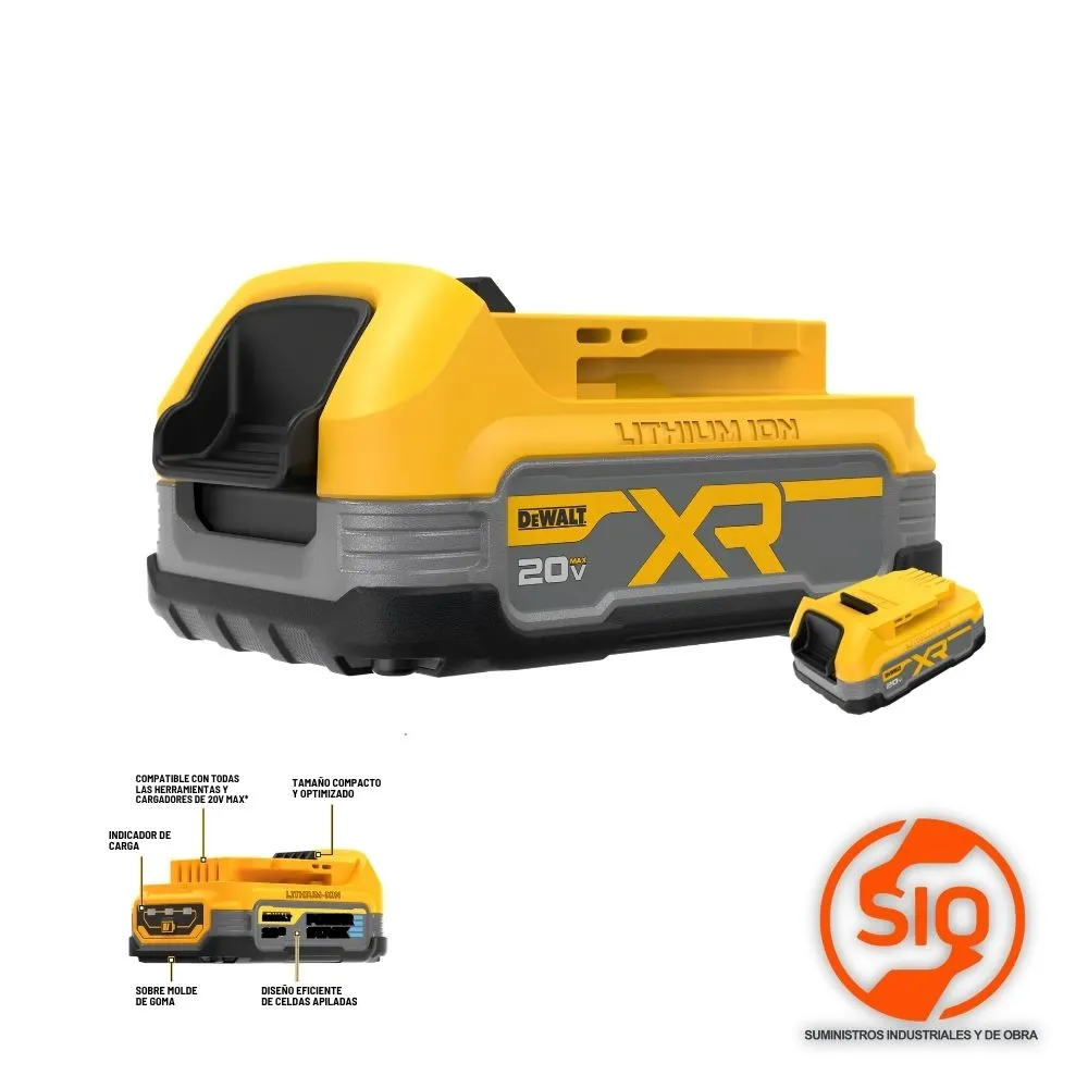 DEWALT BATERIA POWERSTACK 20V - 2AMP DCBP034