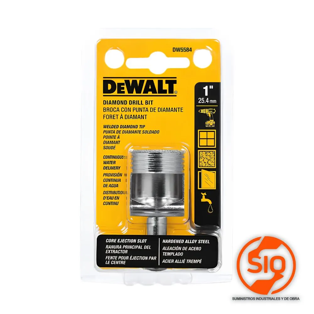 DEWALT BROCA DIAMANTADO PARA PORCELANATO 1 DW5584
