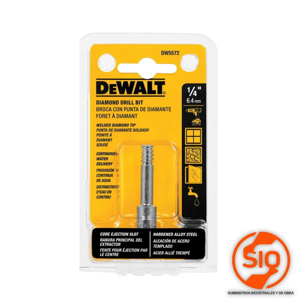 DEWALT BROCA DIAMANTADO PARA PORCELANATO 1/4 DW5572