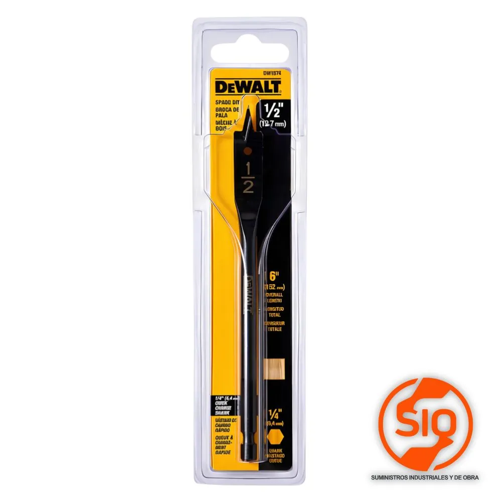 [DW1574] DEWALT BROCA PALETA 1/2 PULG DW1574