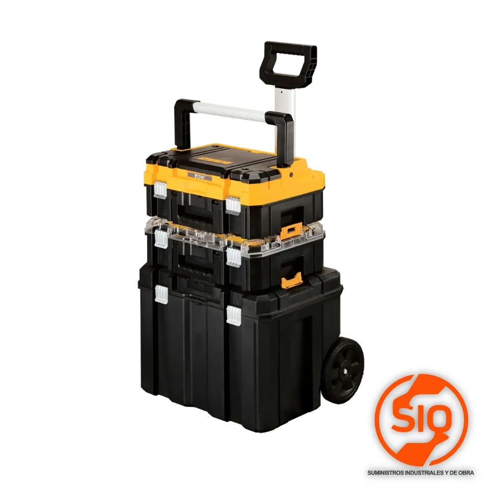 DEWALT CAJA DE HERRAMIENTAS TSTAK CON RUEDA DE 3PZ DWST60404