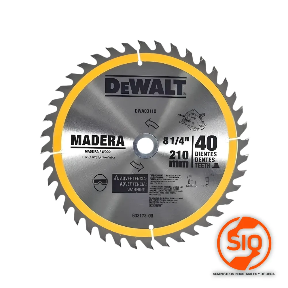 [DWA03110] DEWALT DISCO 8-1/4 MADERA 40D DWA03110