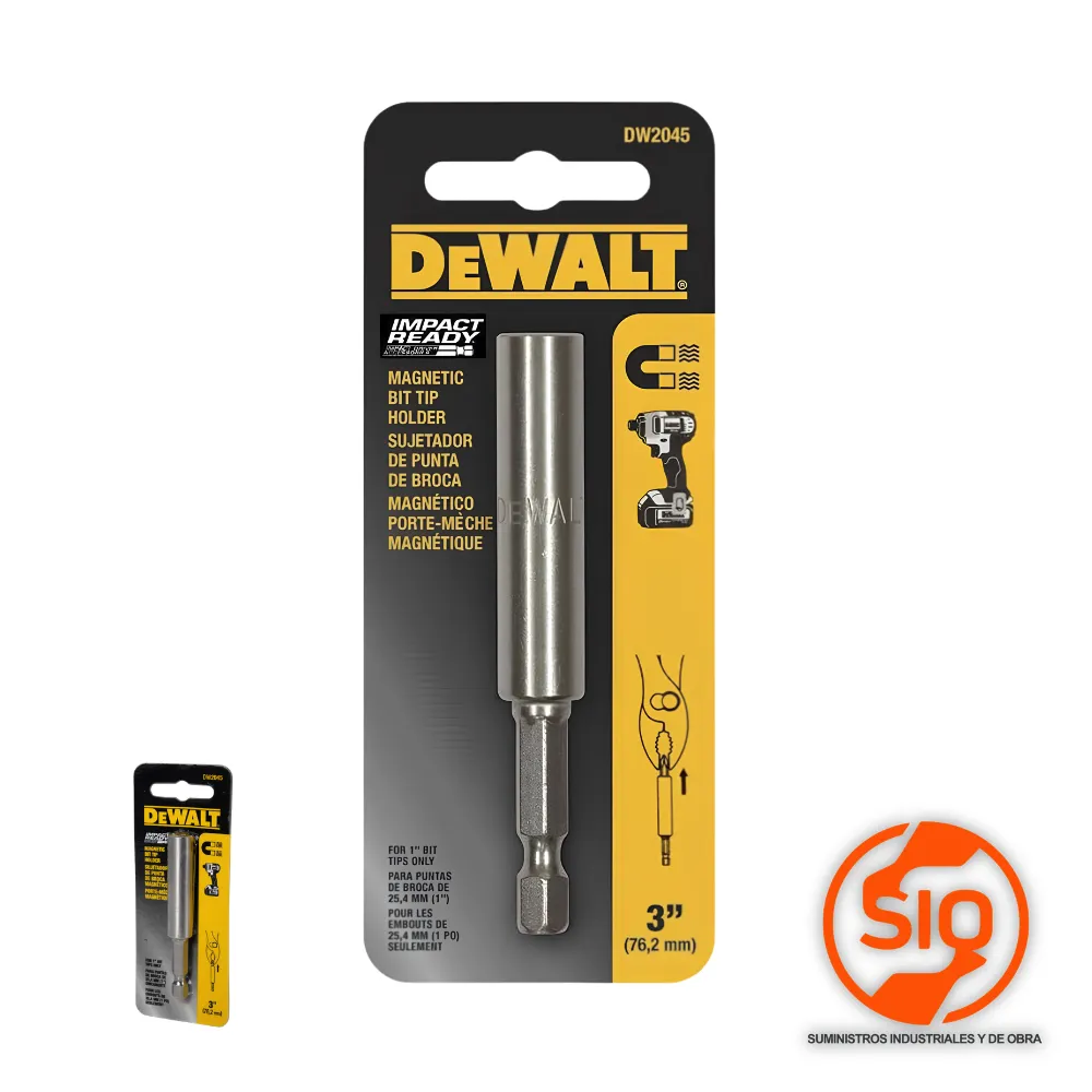 [DW2045] DEWALT EXTENSION PARA PUNTA 3 PULG IMPACT READY DW2045