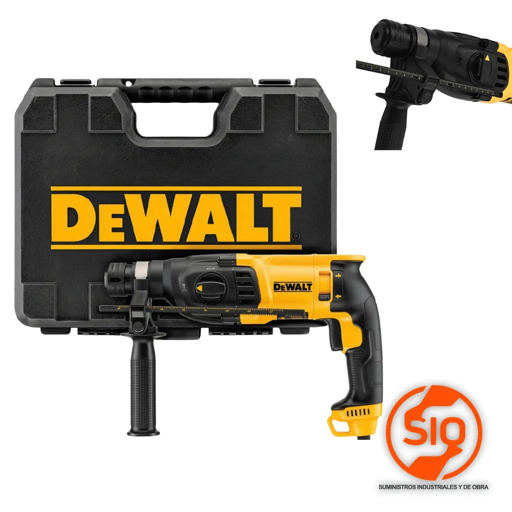 [D25133K-B3] DEWALT ROTOMARTILLO SDS PLUS 800W 1 PULG 2.9 JOULES D25133K-B3