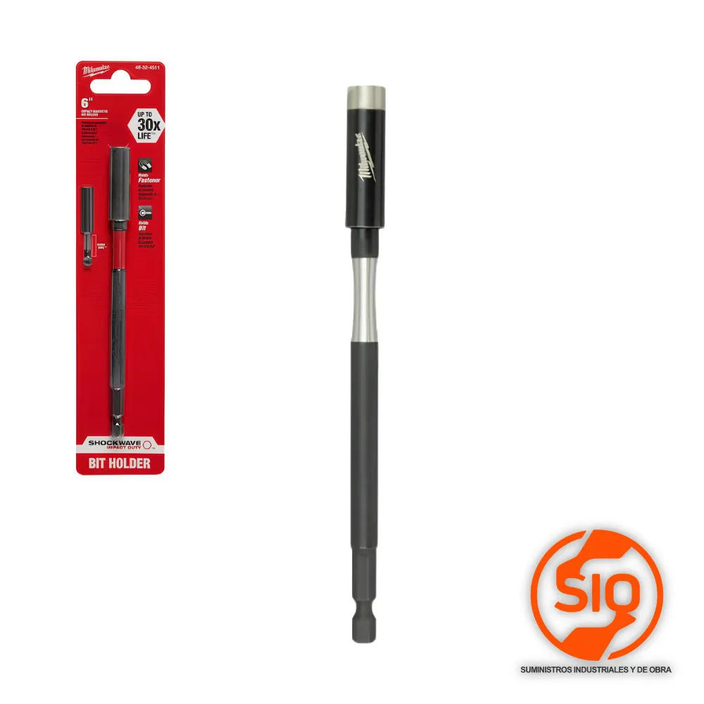 [48-32-4511] MILWAUKEE EXTENSION MAGNETICA PARA PUNTAS DE IMPACTO 6 PULG 48-32-4511