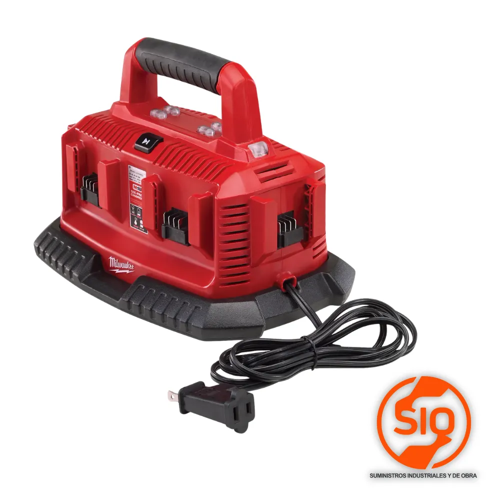 [48-59-1806] MILWAUKEE CARGADOR SECUENCIAL DE 6 BATERIAS M18 48-59-1806